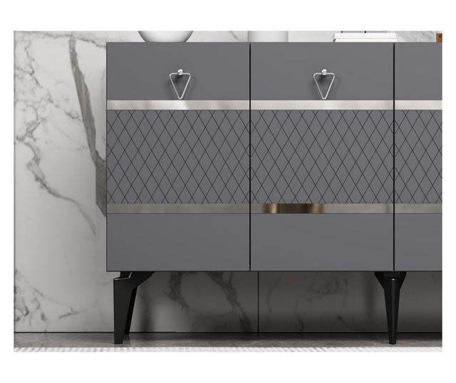 Omarica 910, antracit, srebrna