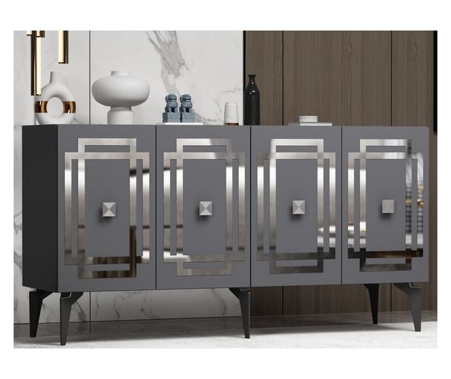 Konzola 873, Antracit, Srebrna