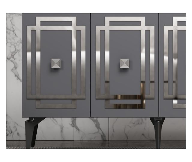 Konzola 873, Antracit, Srebrna