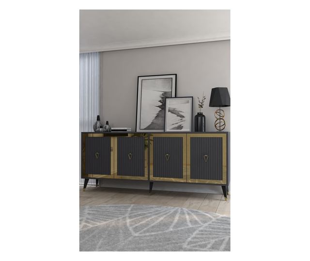 Konzola 958, Antracit, Zlata