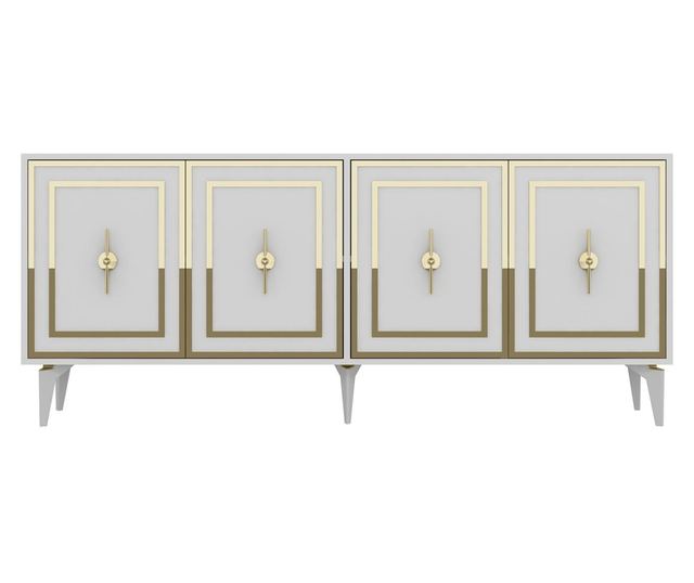 Konzola 016, bela, zlata