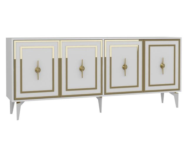 Konzola 016, bela, zlata