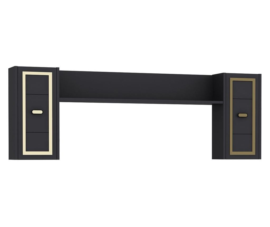 TV regal 542, antracit, zlata - 4