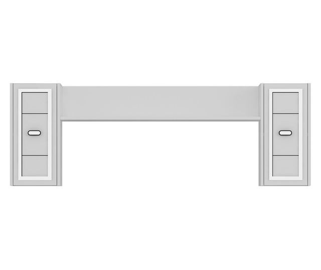 TV regal 573, bela, srebrna