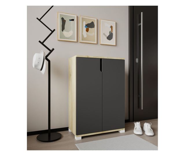 Omara za čevlje 645, safirni hrast, antracit