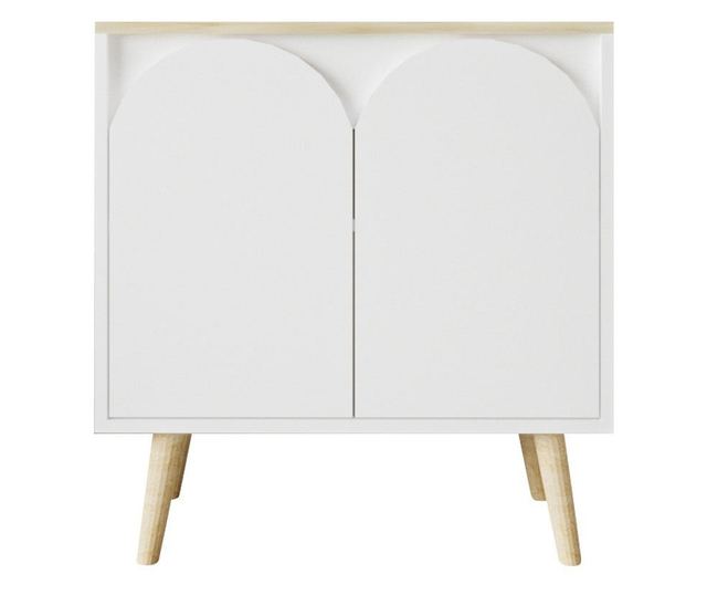 Konzola 017, safirni hrast, bela