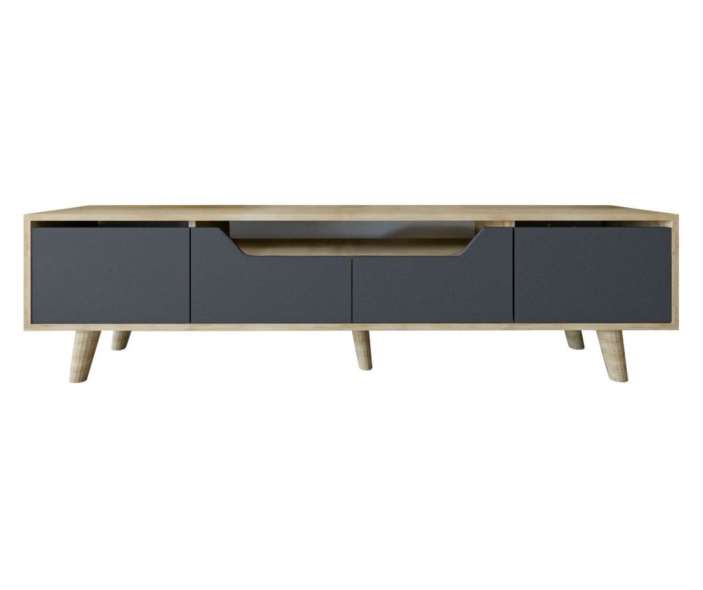 TV regal 116, safirni hrast, antracit - 4