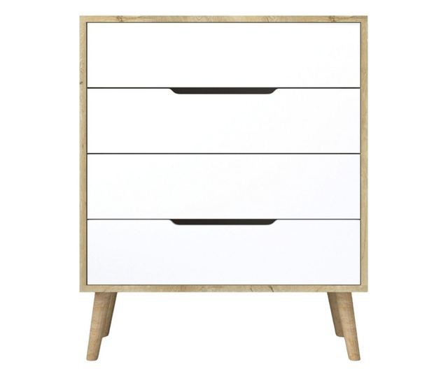 Komoda 291, Safirni hrast, bela