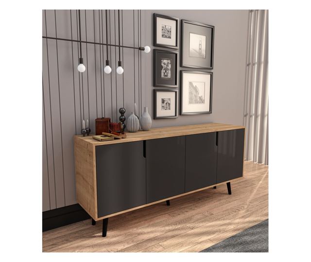 Konzola 867, safirni hrast, antracit