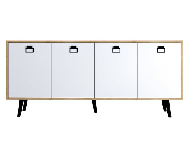 Konzola 829, safirni hrast, bela