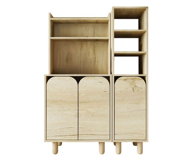 Večnamenska omara 782, safirni hrast