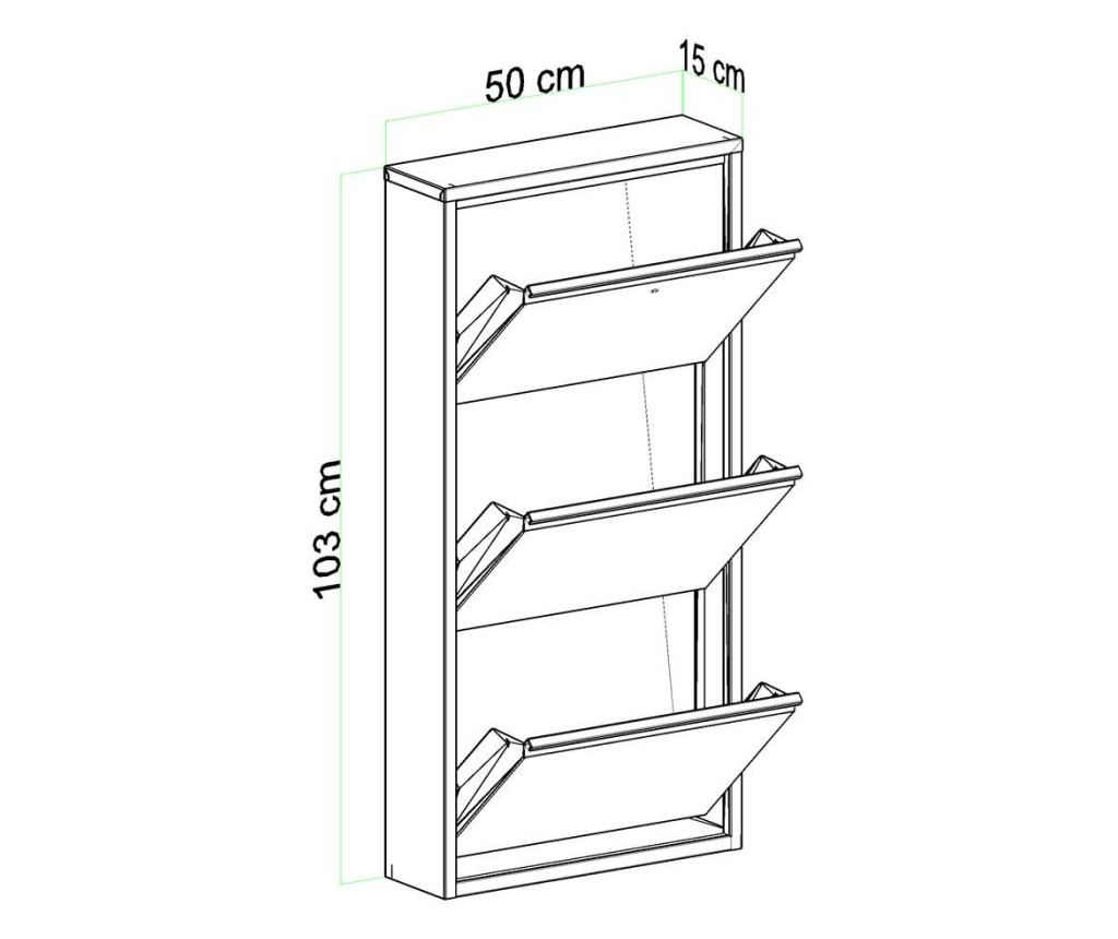 Obežna omara 834, antracit - 10