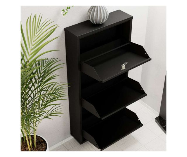 Obežna omara 858, črna