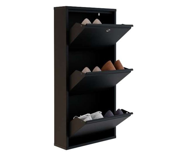 Obežna omara 858, črna