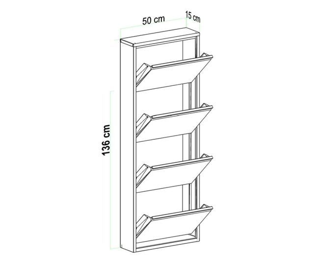 Omara za čevlje 780, bela