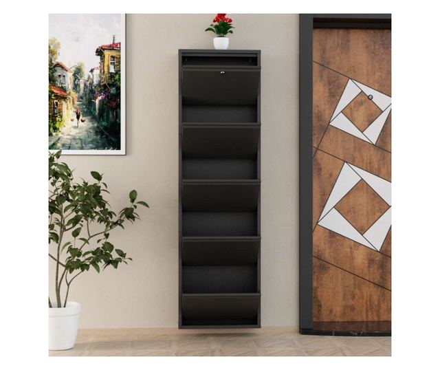 Omara za čevlje 896, antracit