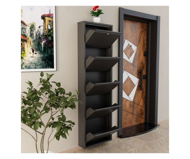 Omara za čevlje 896, antracit