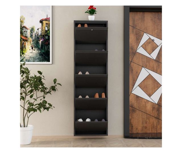 Omara za čevlje 896, antracit