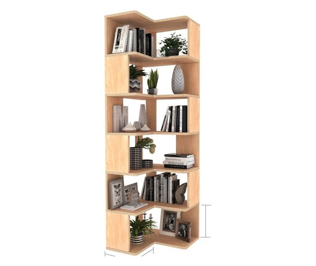 Polica za knjige 411, naravna