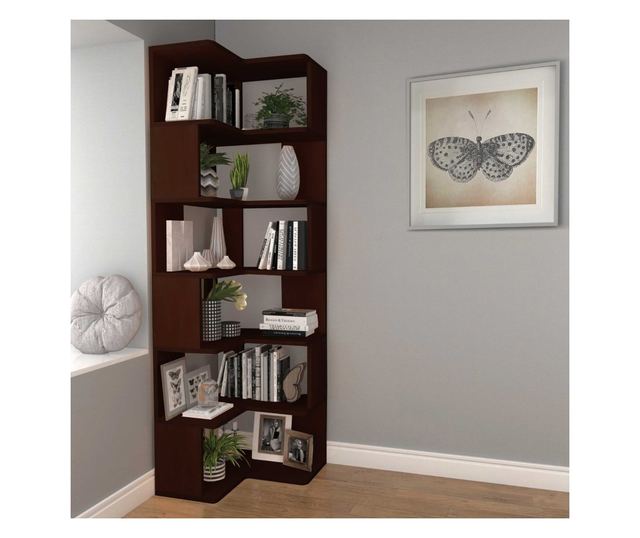 Pisalna miza in knjižna omara 442, oreh