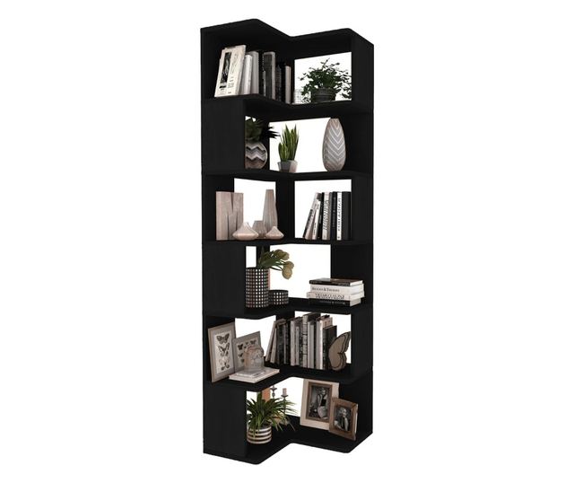 Polica za knjige 428, črna