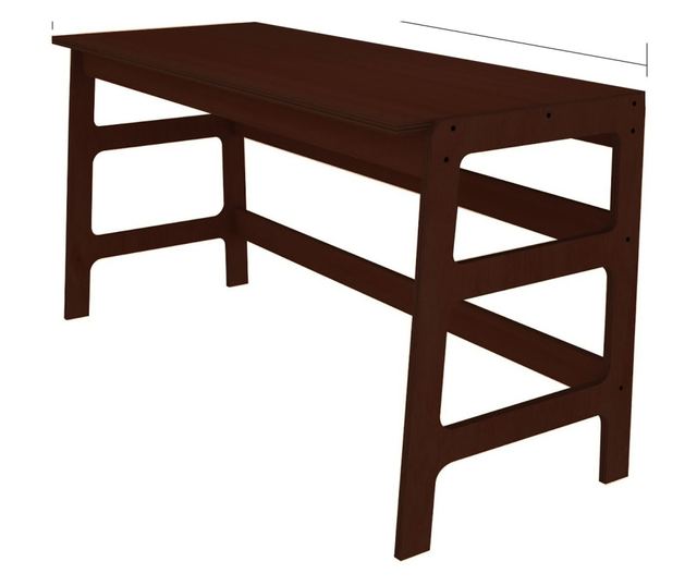 Pisalna miza in knjižna omara 442, oreh