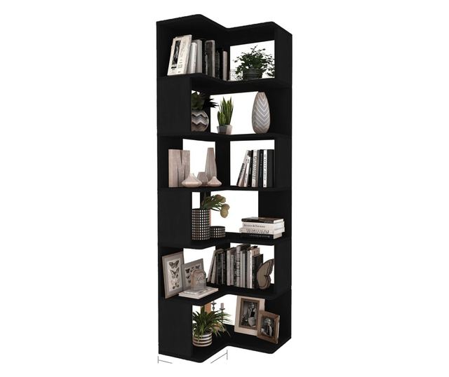 Pisarniški regal in miza 466, črna