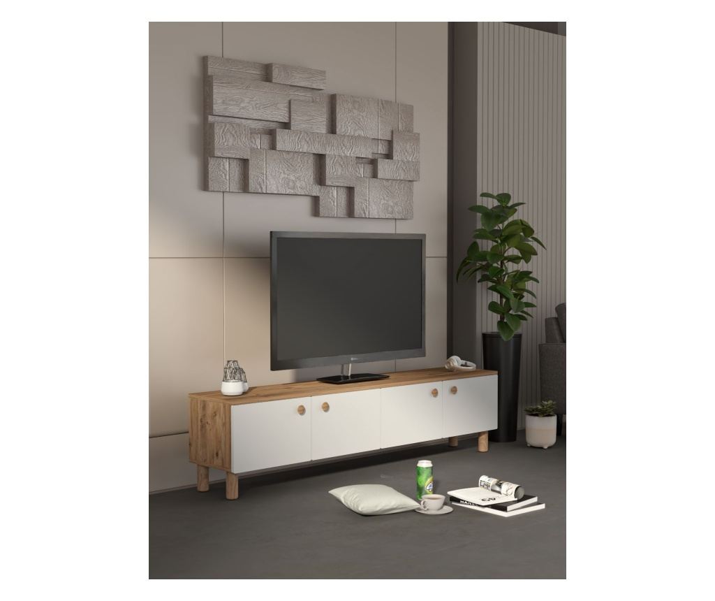 TV regal 567, Atlantic bor, bela - 4