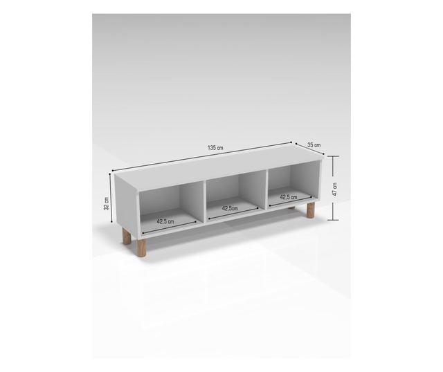 TV regal 420, Atlantic bor, bela