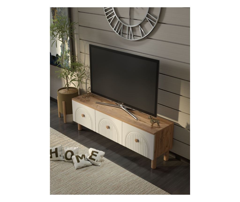 TV regal 437, Atlantic bor, bela - 4