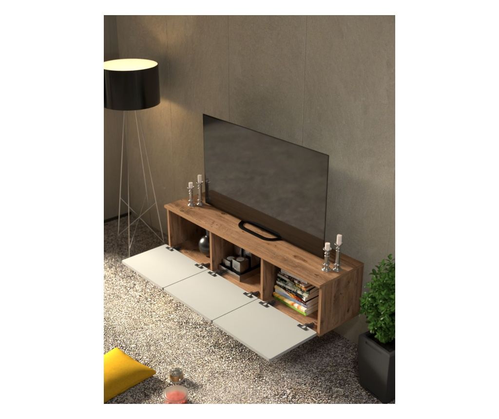 TV regal 475, atlantik bor, bela - 3