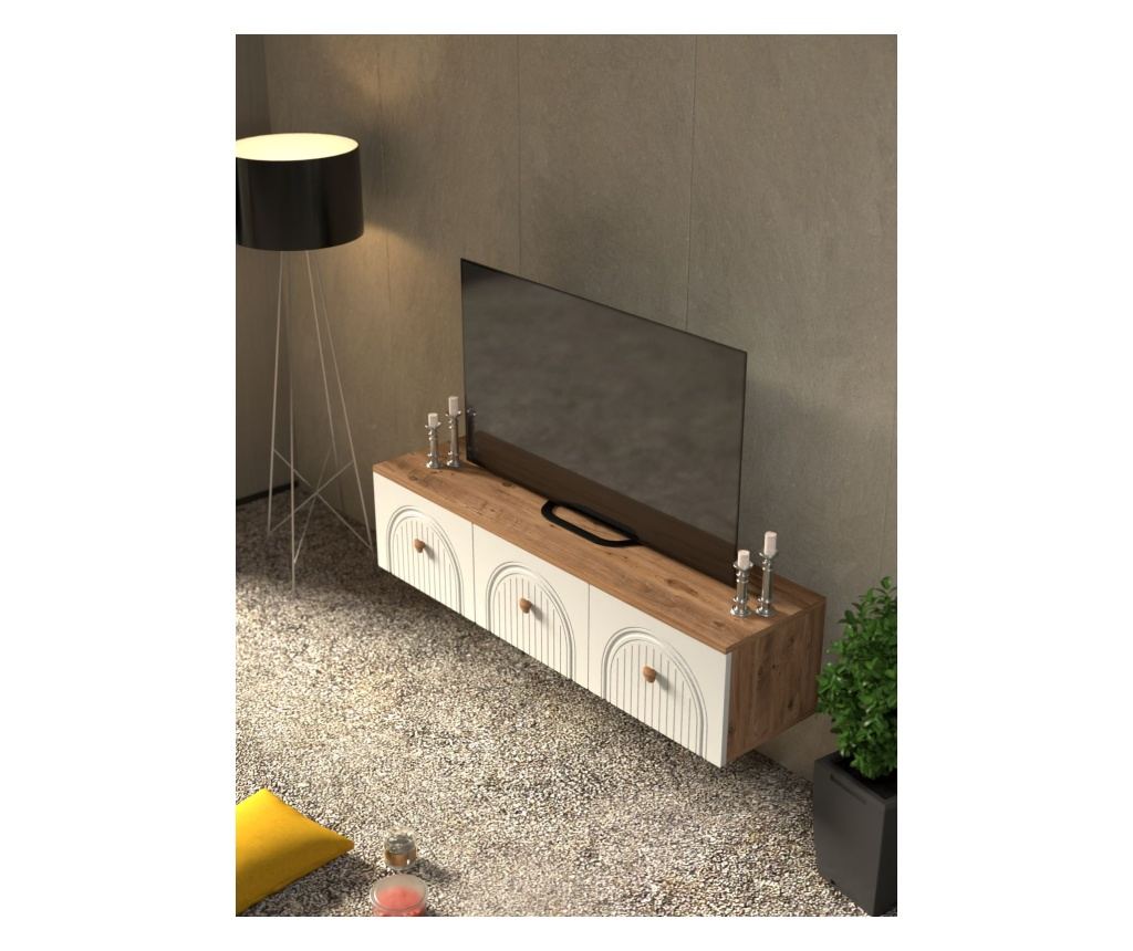 TV regal 475, atlantik bor, bela - 4