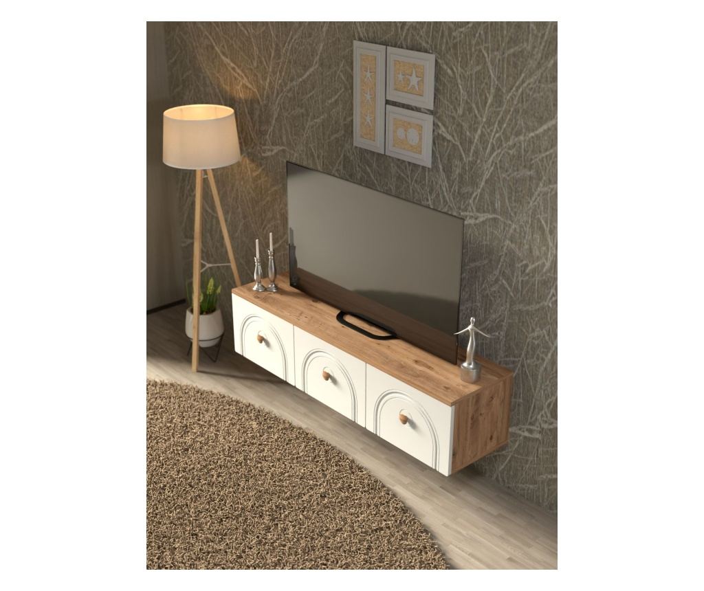 TV regal 482, Atlantic bor, bela - 4