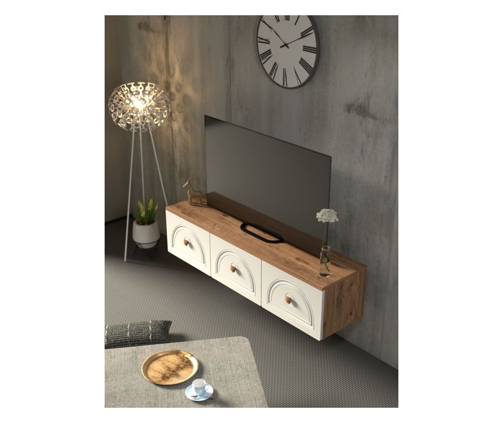 TV regal 468, atlantik bor, bela - 4
