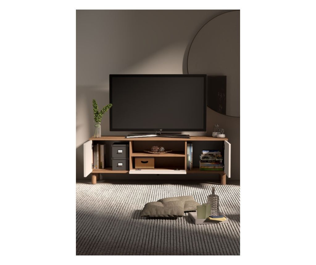 TV regal 390, Atlantic bor, bela - 3
