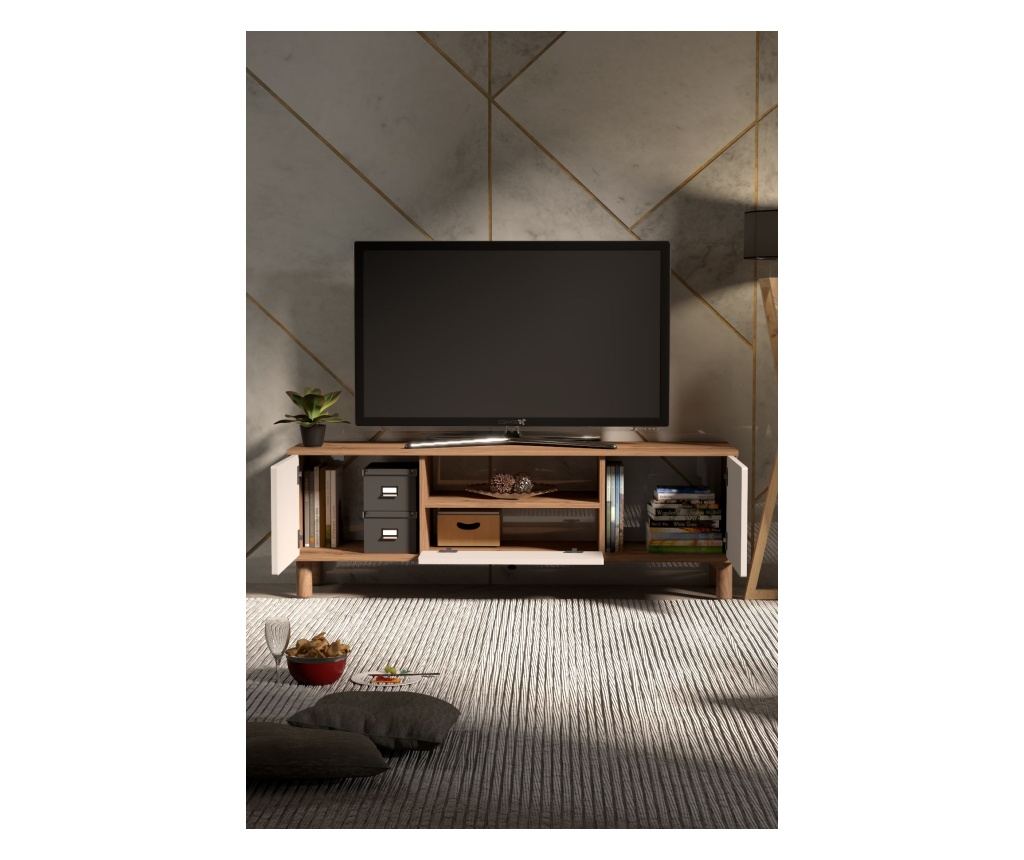 TV regal 383, Atlantic bor, bela - 3