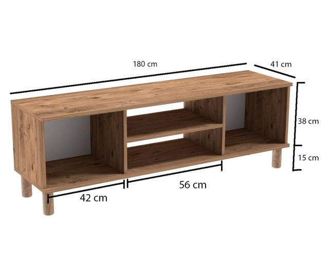 TV regal 390, Atlantic bor, bela