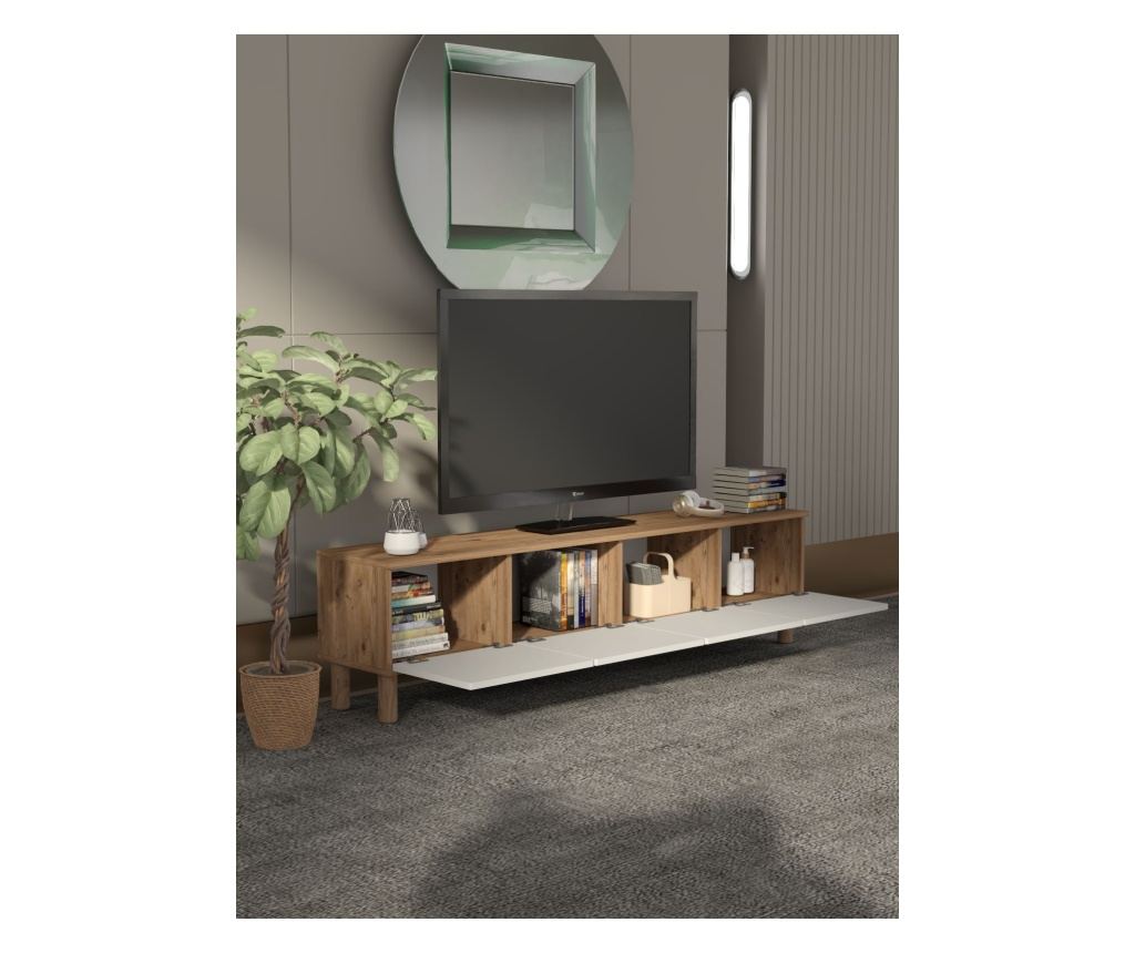 TV regal 499, atlantik bor, bela - 3