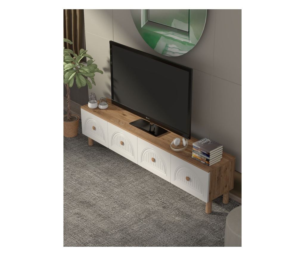 TV regal 499, atlantik bor, bela - 4