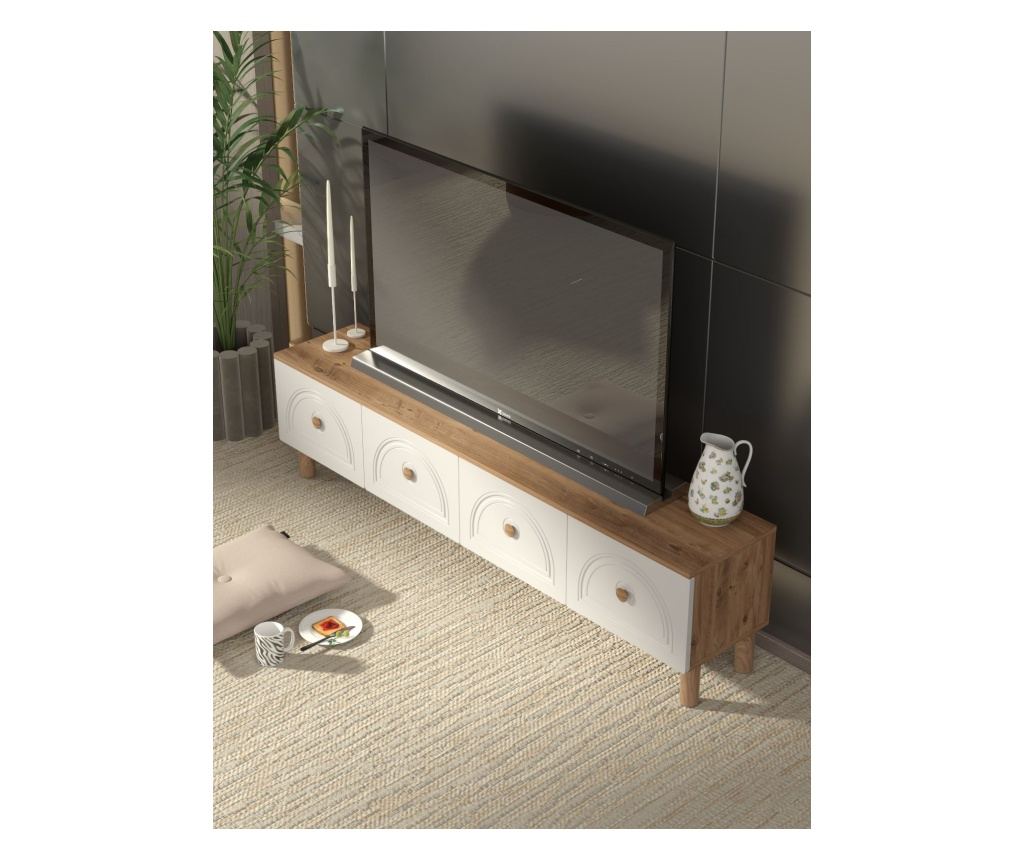 TV regal 505, Atlantic bor, bela - 2