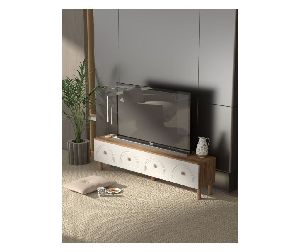 TV regal 505, Atlantic bor, bela - 4