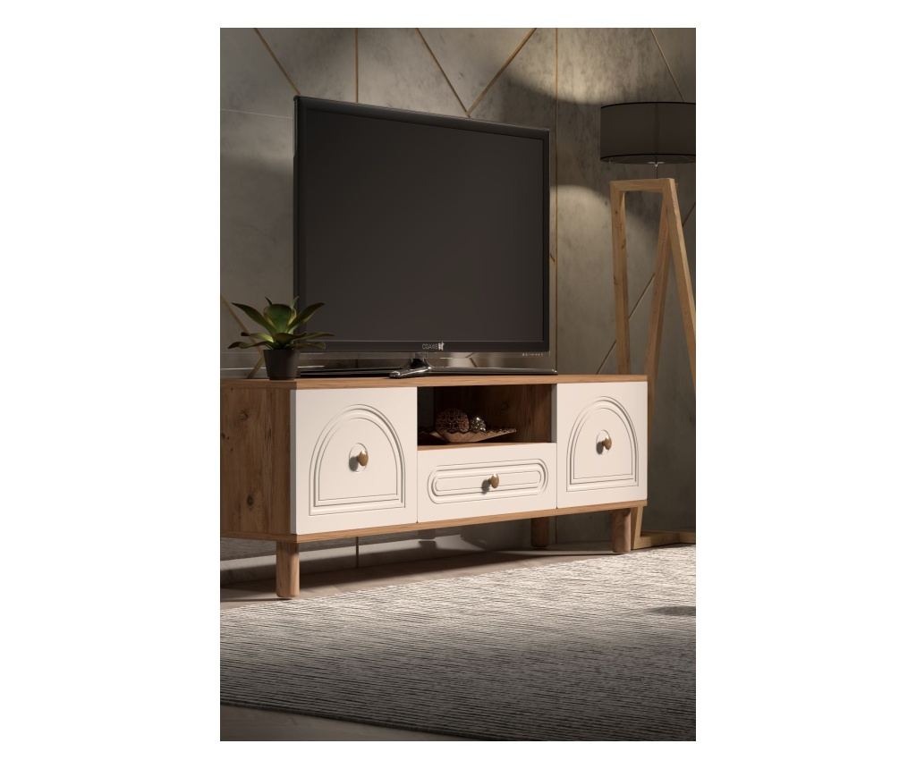 TV regal 383, Atlantic bor, bela - 5