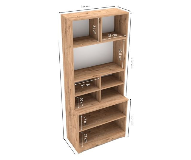 Večnamenska omara 574, bor Atlantic, bela