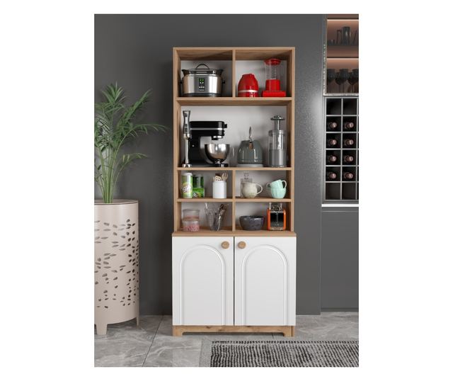 Večnamenska omara 574, bor Atlantic, bela