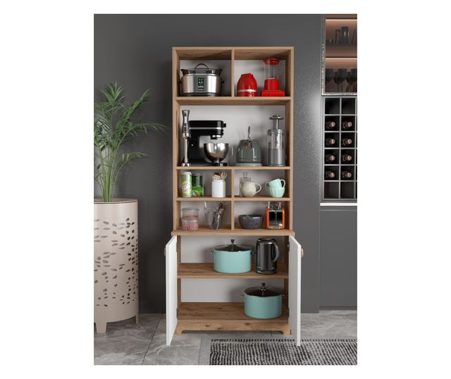 Večnamenska omara 574, bor Atlantic, bela