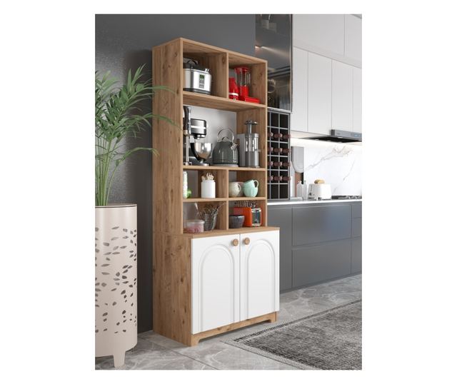 Večnamenska omara 574, bor Atlantic, bela