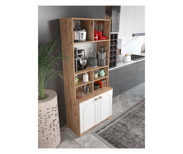 Večnamenska omara 574, bor Atlantic, bela