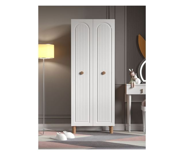 Večnamenska omara 604, bor Atlantic, bela