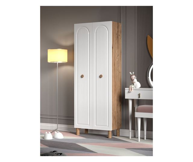 Večnamenska omara 604, bor Atlantic, bela