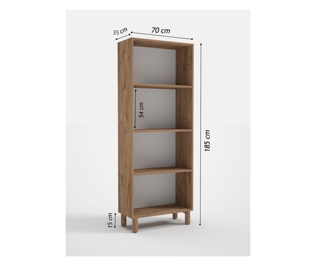 Večnamenska omara 604, bor Atlantic, bela